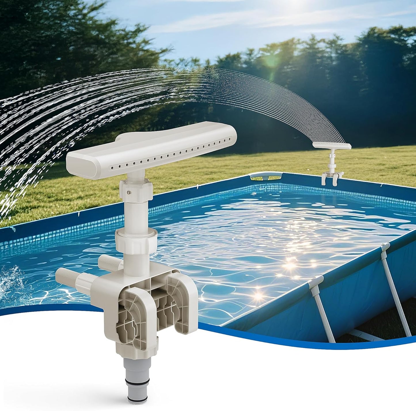 Pool Fountain for Above Ground Pools with 360 Adjustable Spray