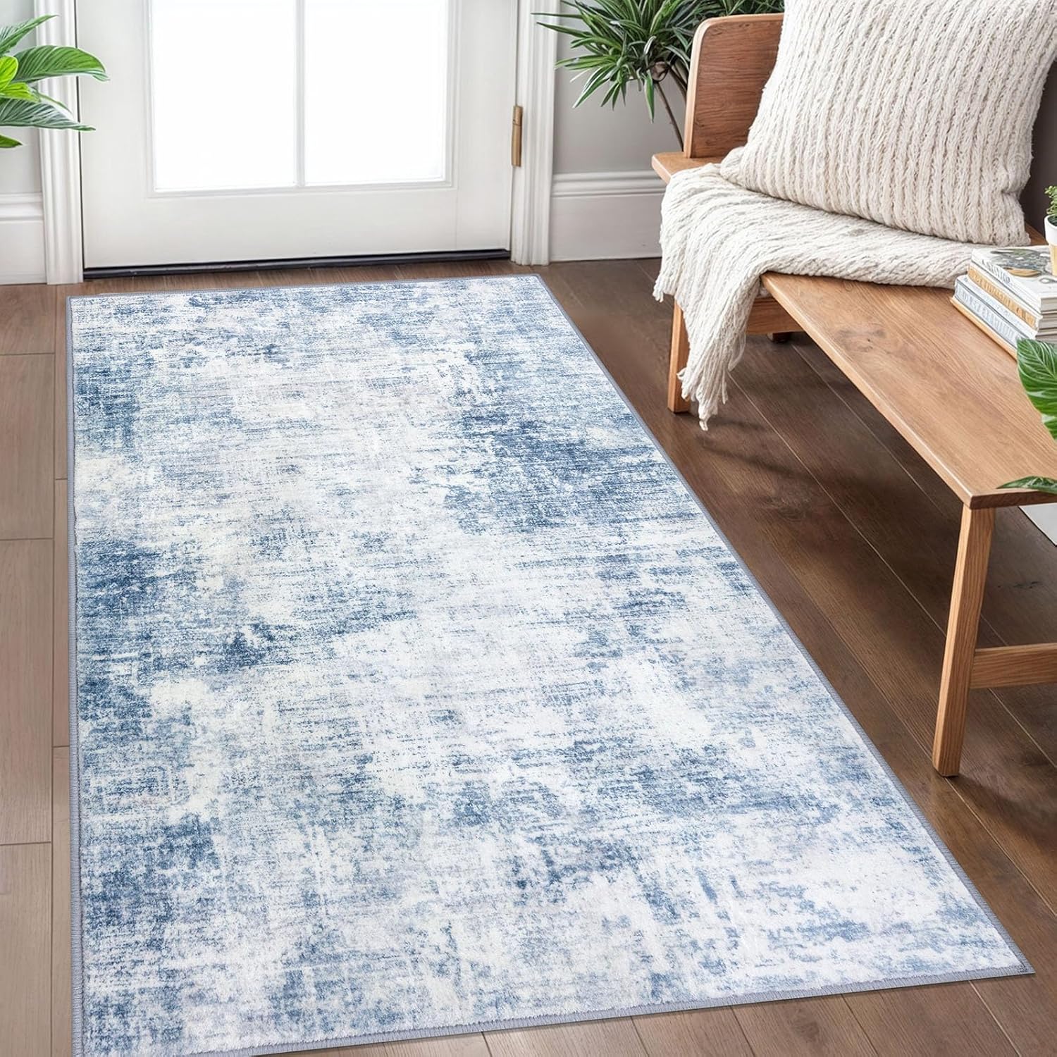 IOHOUZE Abstract Area Rug 3x5 Ft Washable Non Slip Kitchen Rug