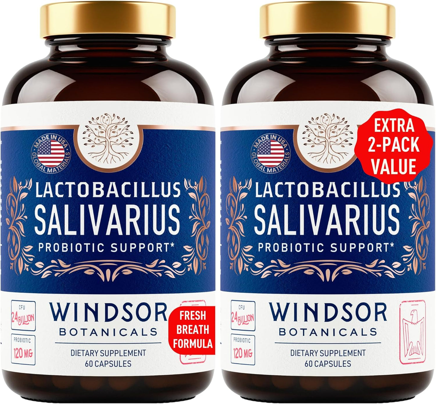 Lactobacillus Salivarius Probiotic Capsules for Oral Health