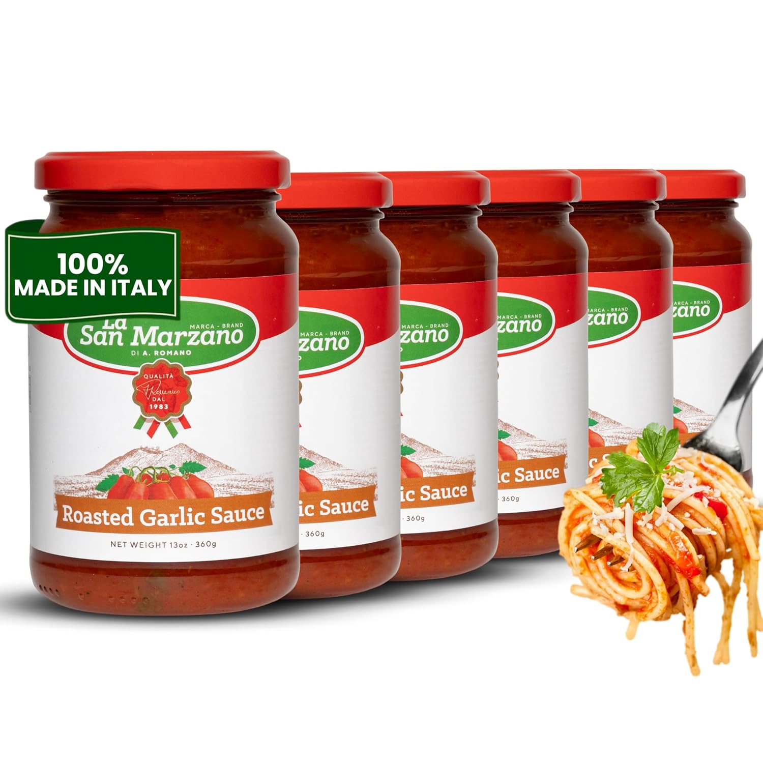 La San Marzano Roasted Garlic Sauce - Authentic Italian Flavor