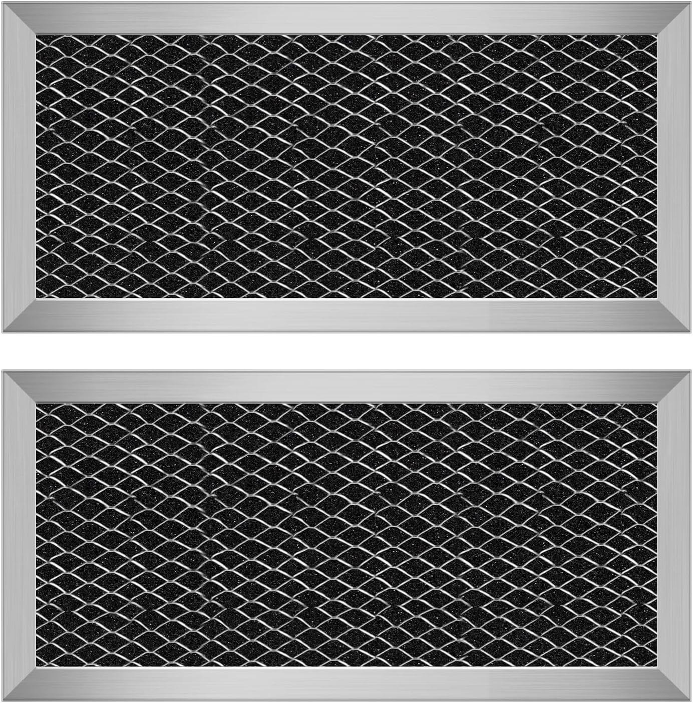 GE Microwave Charcoal Filter Replacement - Fresher Air Instantly! 8.67x3.95 - 2Pcs