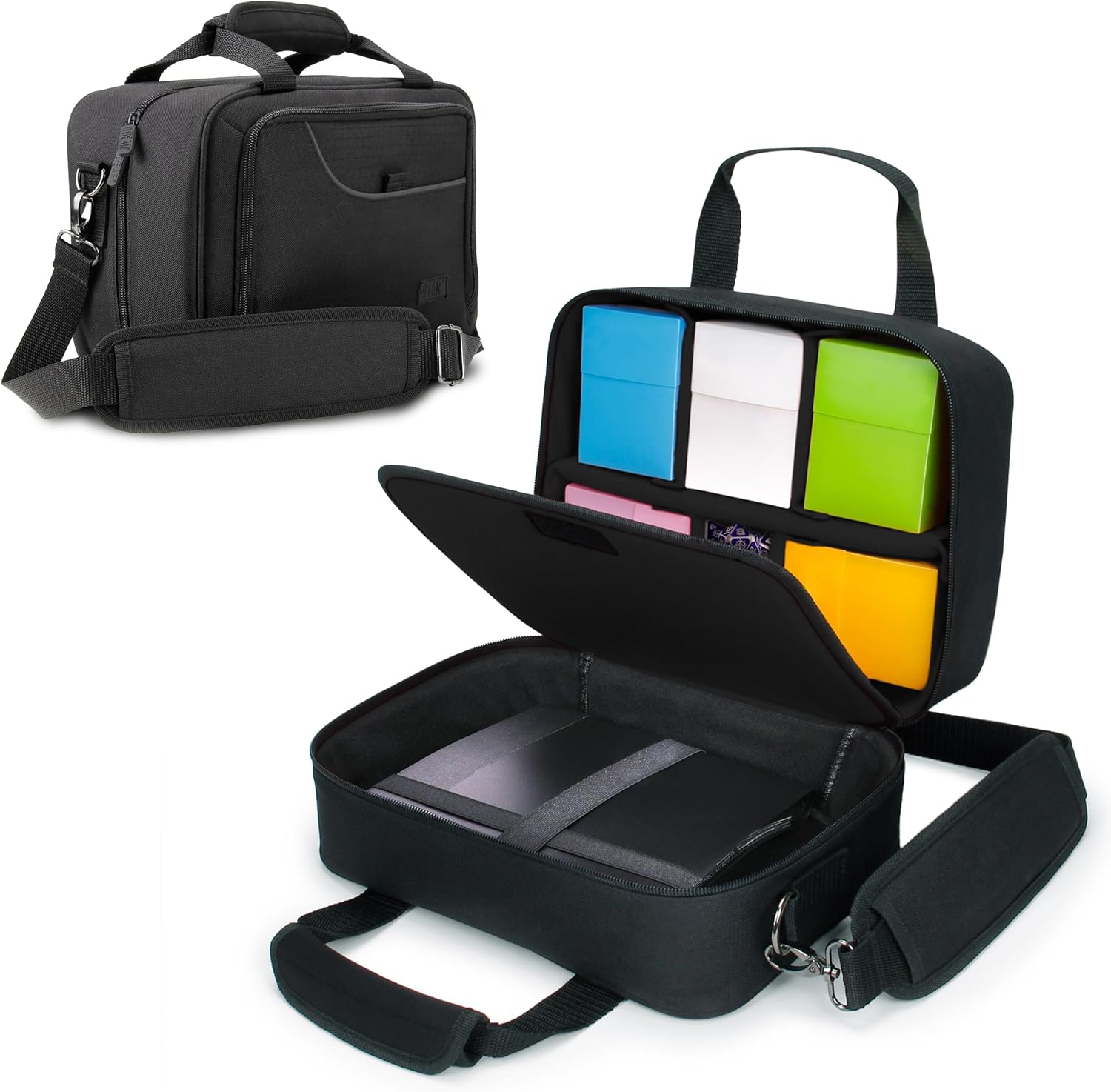 USA Gear Card Deck Storage Bag for TCG and CCG Games - Black