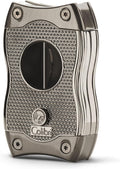 Colibri SV-Cut 2 in 1 Cigar Cutter - Dual V and Straight Cut