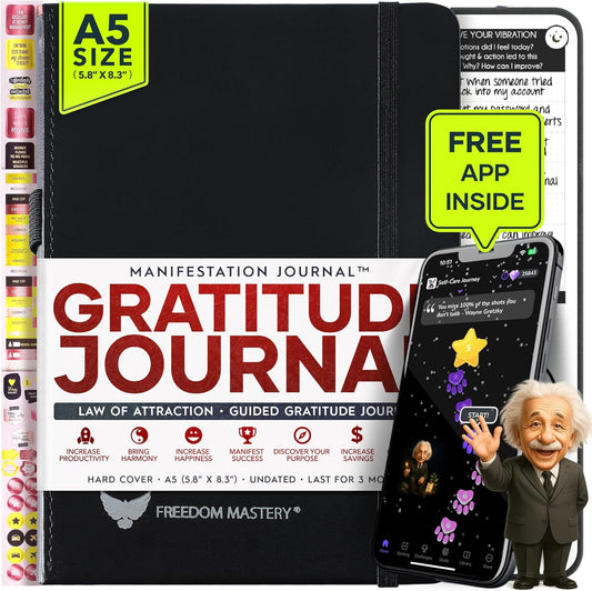 Gratitude Journal for Women & Men by Freedom Mastery