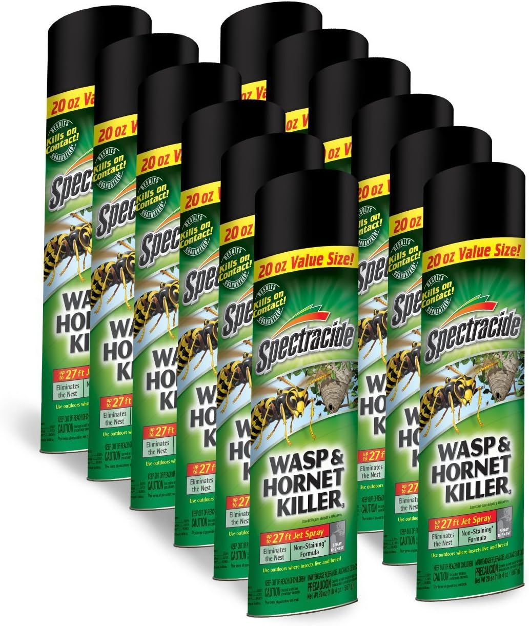 Spectracide Wasp Hornet Insect Spray - Powerful Bug Control