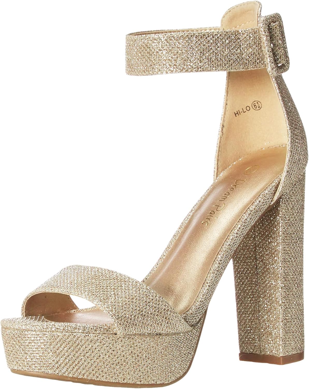 DREAM PAIRS womens Hi-lo Heeled Sandals for Stylish Elevation