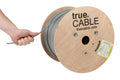 Cat6A Shielded Riser Ethernet Cable 1000ft Gray - 10GbE Ready