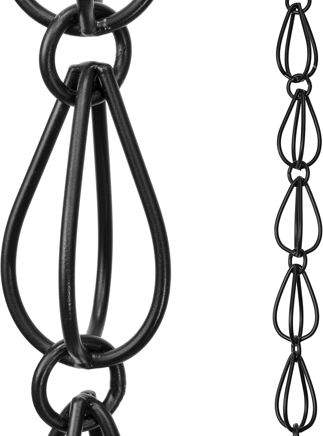 Monarch Rain Chains Aluminum Teardrop Rain Chain for Gutters