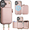Bocasal MagSafe Crossbody Wallet Case for iPhone 16 - RFID Shielding