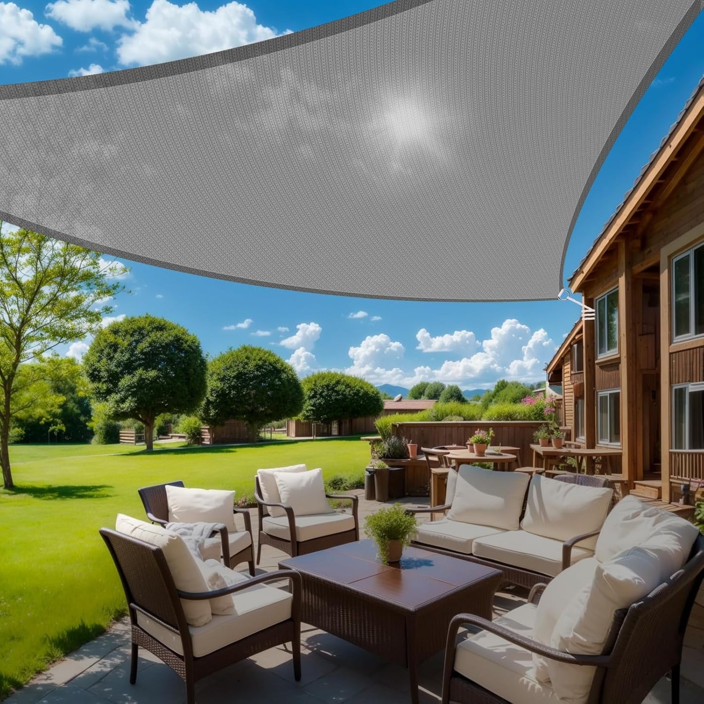 HappyTrends Sun Shades Outdoor Patio Canopy for UV Protection