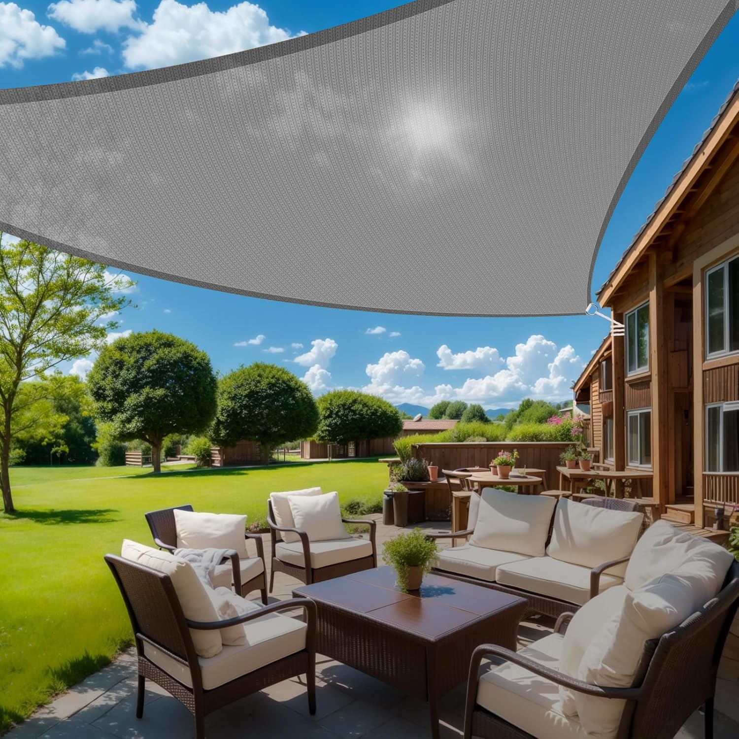 HappyTrends Sun Shades Outdoor Patio Canopy for UV Protection