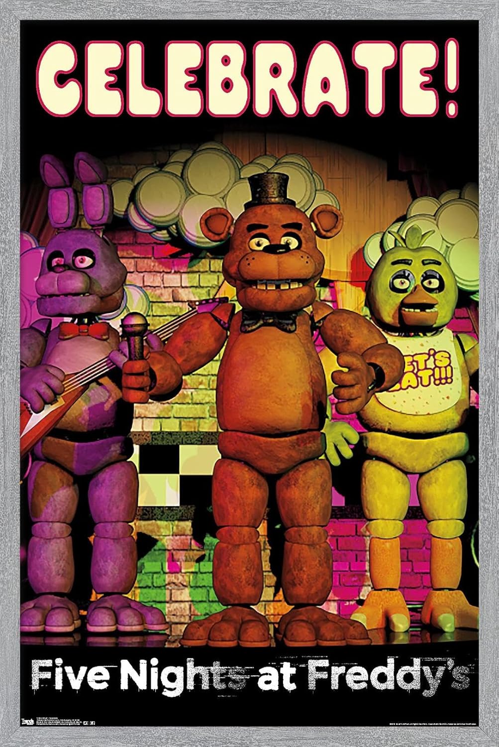 Five Nights at Freddy's Celebrate Wall Poster for Any Room