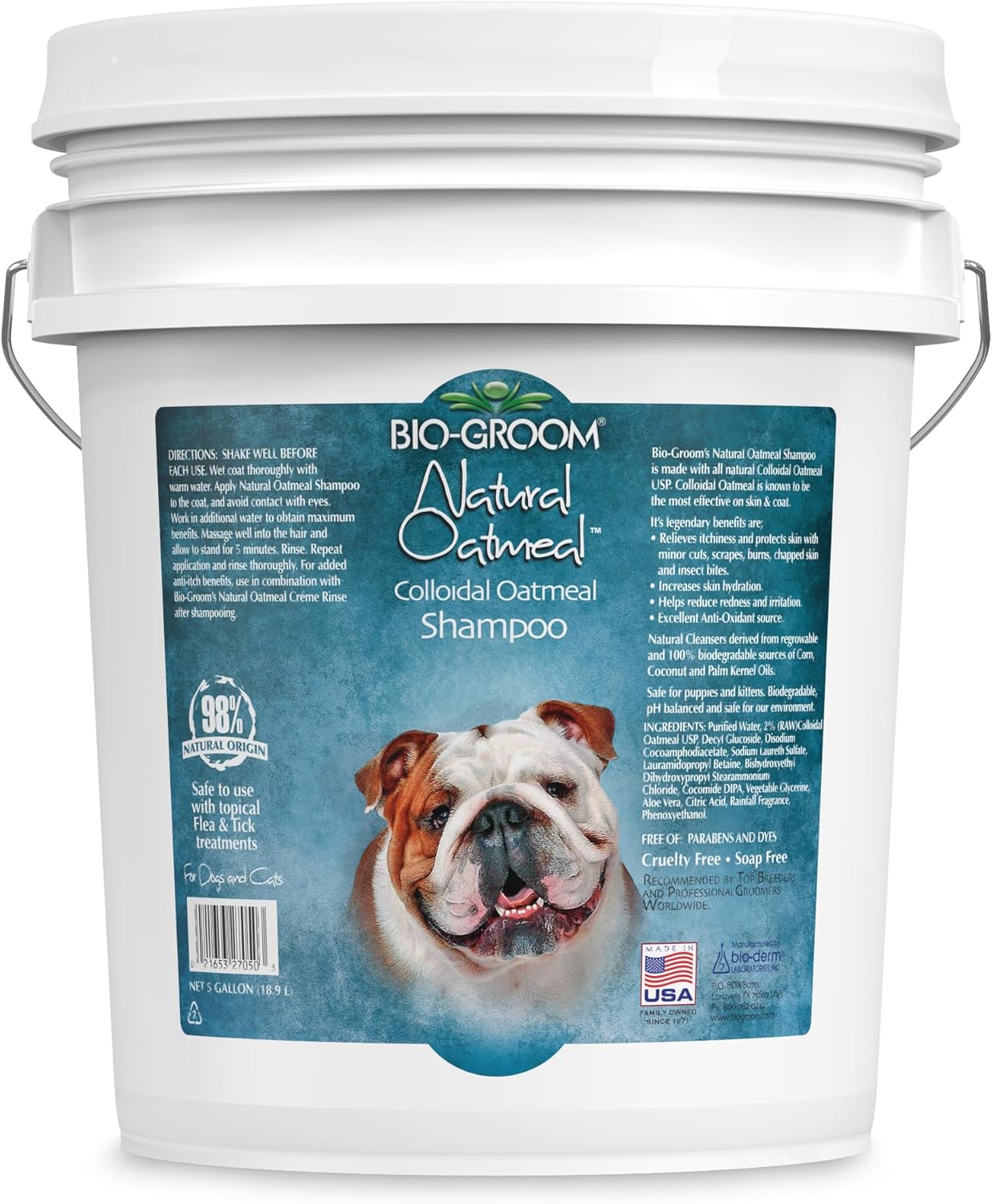 Bio-Groom Oatmeal Dog Shampoo for Allergies and Itching Relief