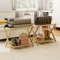 Fully Assembled Bamboo Luggage Racks for Guest Room Use