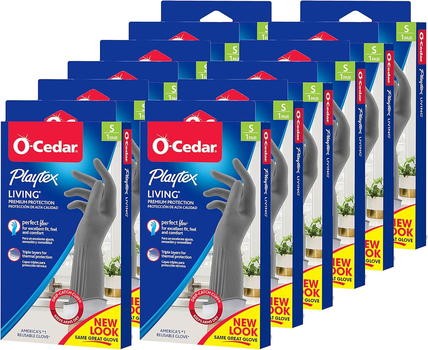 Playtex Reuseable Rubber Gloves | Small Size | Durable Cleanliness