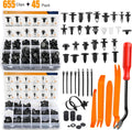 Car Push Retainer Clips Assortment 700Pcs - Complete Fastener Kit