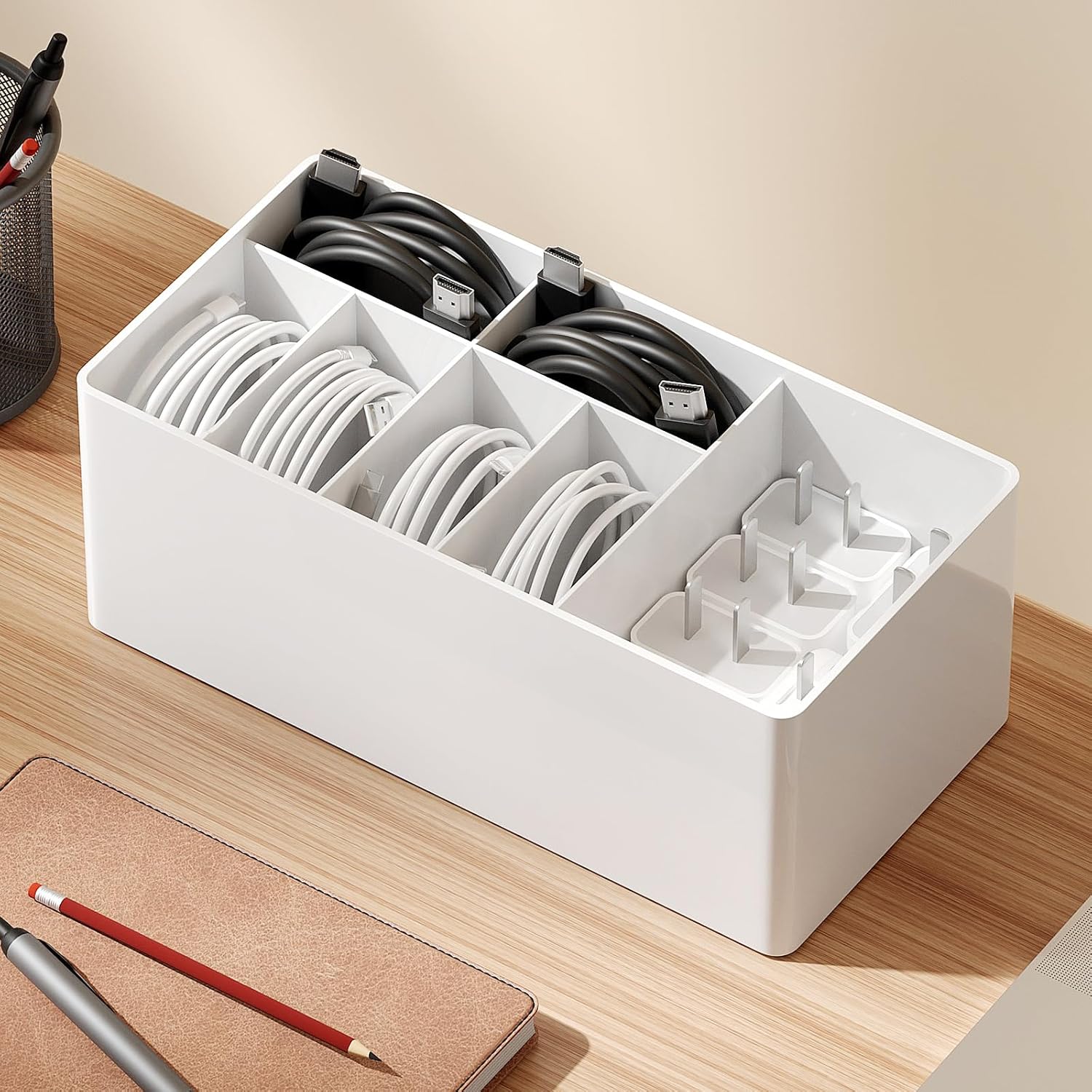 Yocice Cable Box: Neat Charger Cord Storage