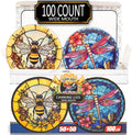 Supa Ant Wide Mouth Canning Lids (100pcs) - Thick, Decorative Seal