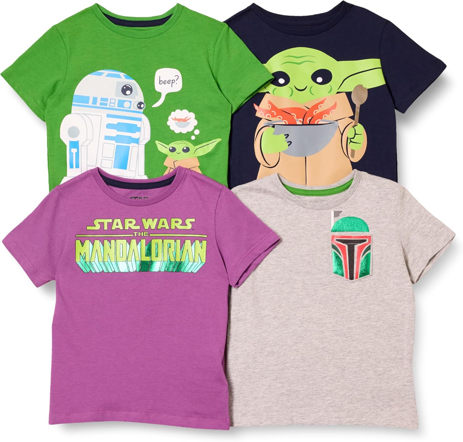 Disney Marvel Star Wars Boys Short-Sleeve T-Shirts Multipacks