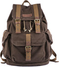 Thick Canvas Backpack Rucksack - Durable, Roomy Vintage Look