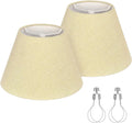 Lamp Shades with Glitter Gold Thread Replacement Set of 2 - Small