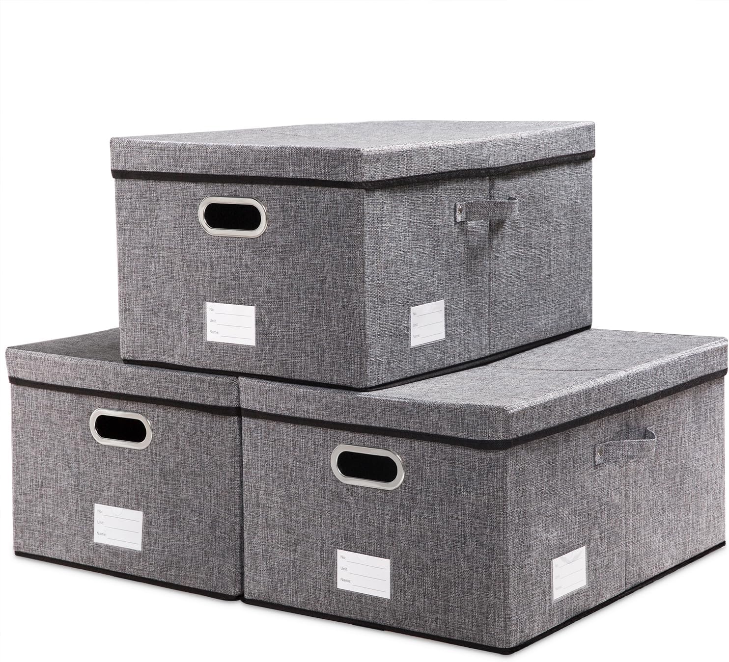 PRANDOM Storage Bins with Lids - Stylish and Functional Organizers