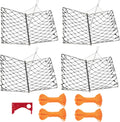 QualyQualy 4 Set Castable Crab Trap Foldable Crabbing Net - Portable