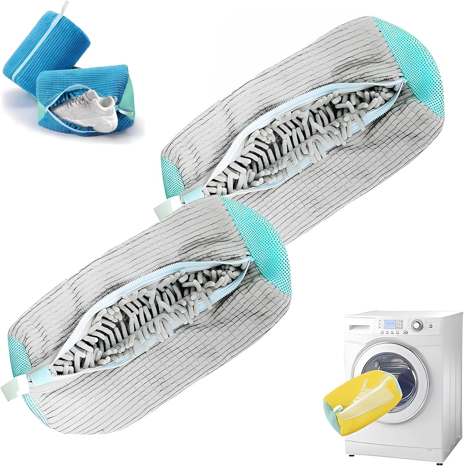 Sole-suds Magic Shoe Laundry Bag Set - Keep Shoes Clean!