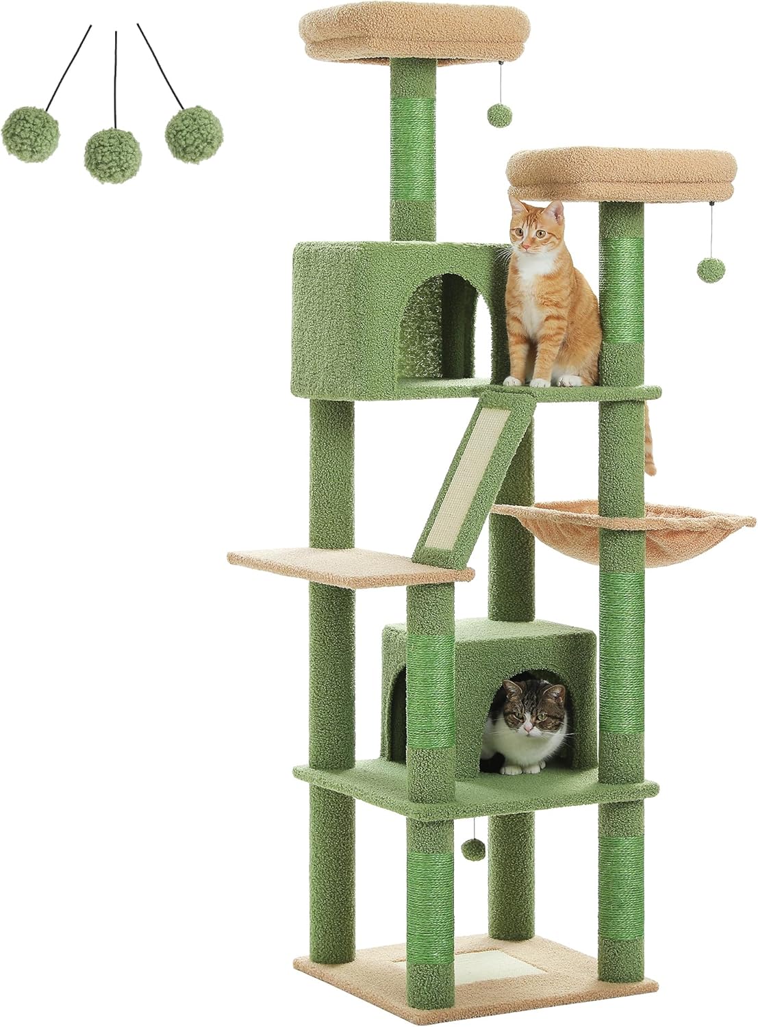 PAWZ Road 70 Inch Cat Tower: Ultimate Cat Tree for Multiple Cats