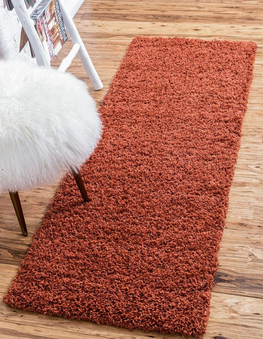 Unique Loom Solid Shag Collection Area Rug for Cozy Spaces