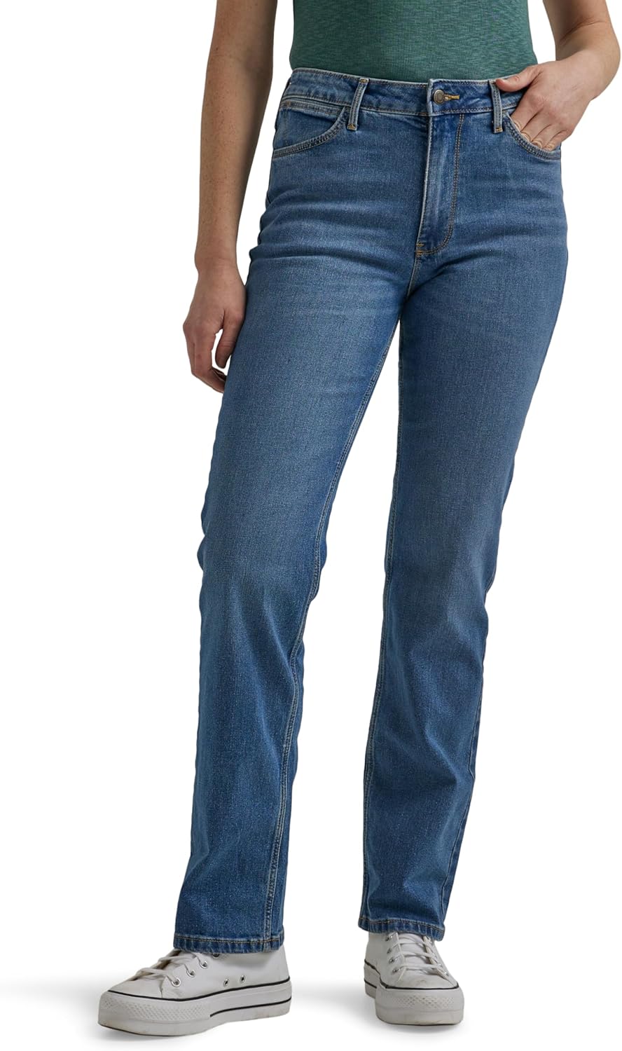 Wrangler Women's High Rise True Straight Fit Jean for All
