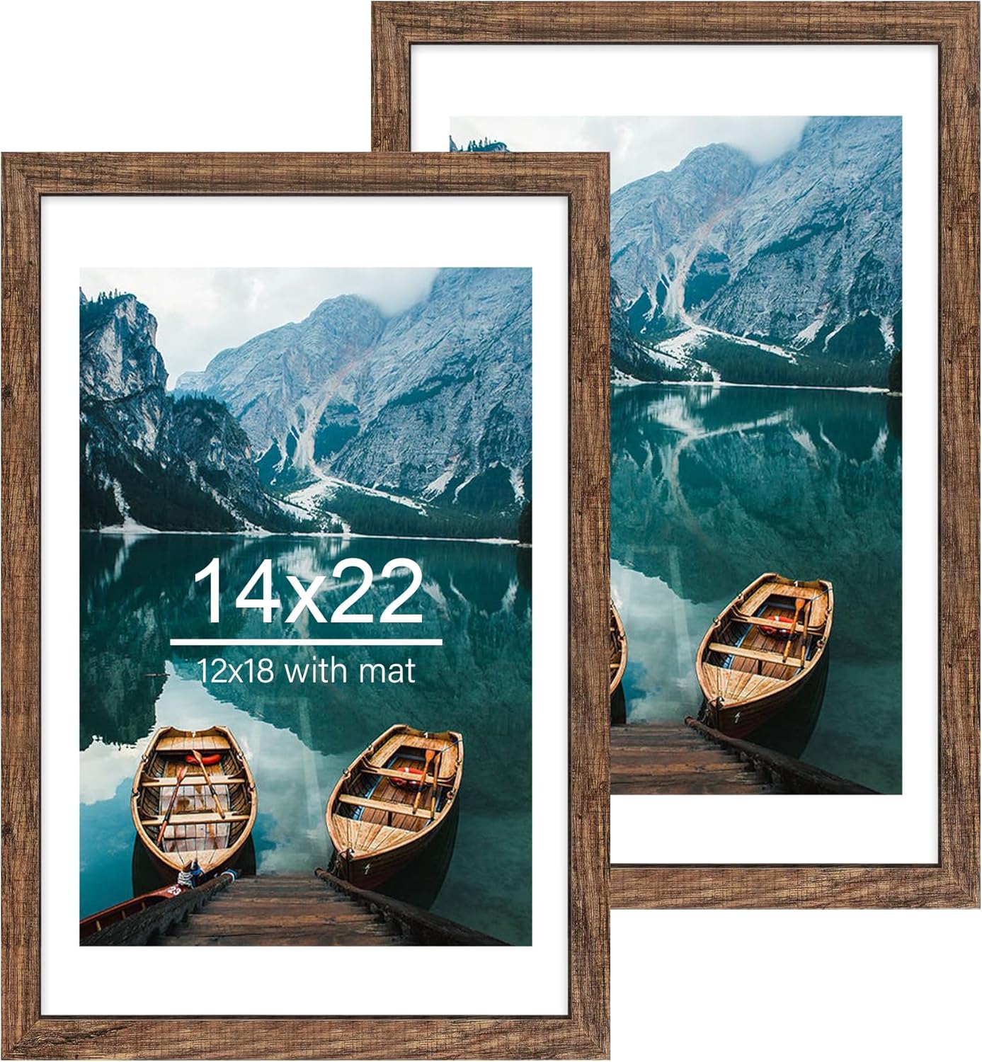 14x22 Picture Frame Set of 2 for Rustic Home Decor
