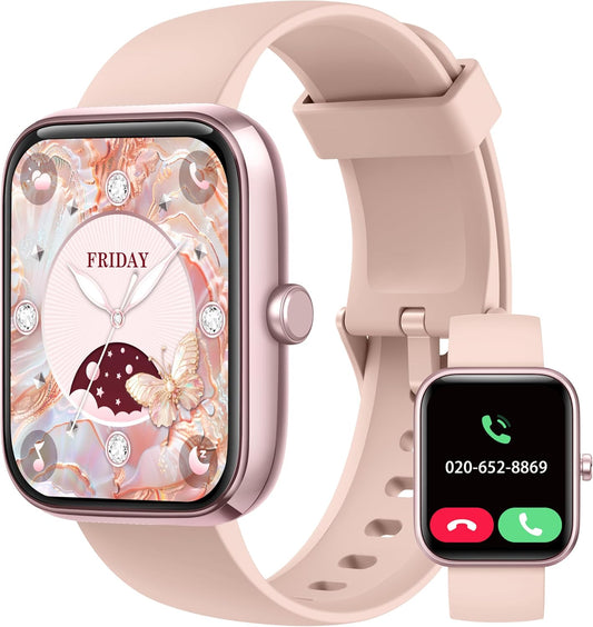 KALINCO Smart Watch: Answer Calls, Alexa, IP68 Waterproof, Fitness Tracker