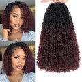 COOKOO 12 in Pre-Looped Yanky Twist Crochet Braids - Fluffy Short