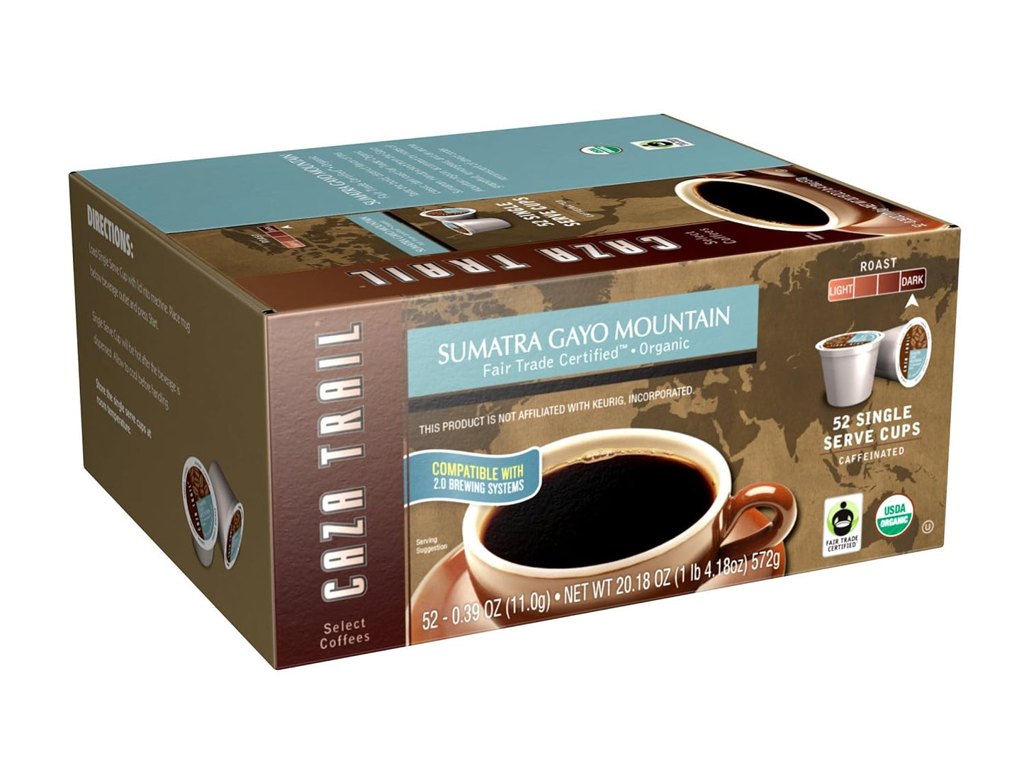 Caza Trail Coffee Organic Sumatra Gayo Mountain 52 Cups Review