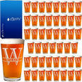 Custom Engraved Beer Glasses Set of 48 - 16oz Pint Glasses