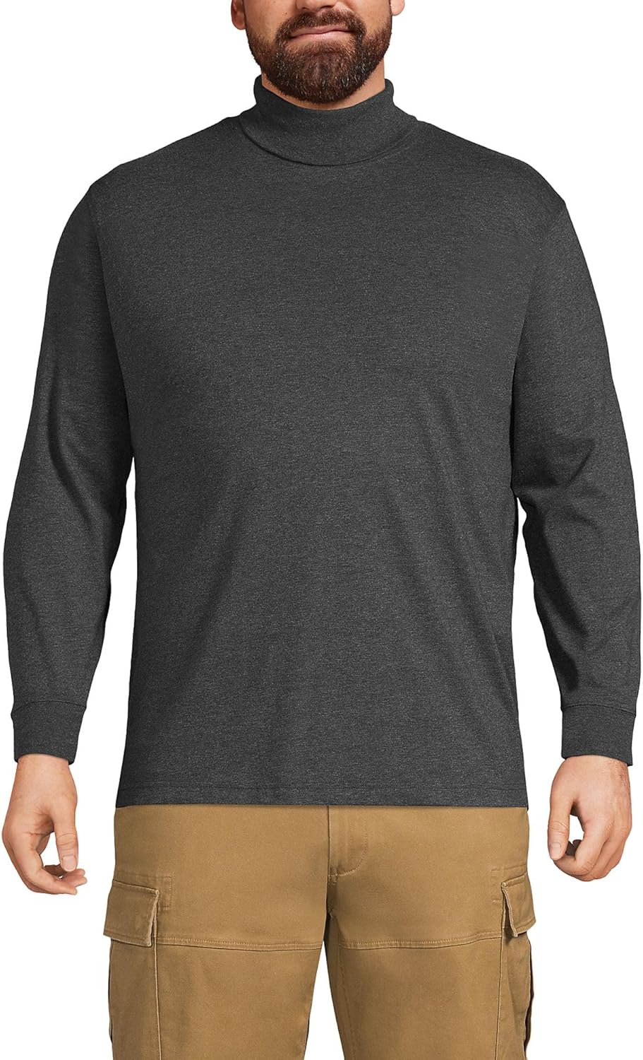 Men's Super-T Cotton-Blend Turtleneck Shirt for Cozy Comfort