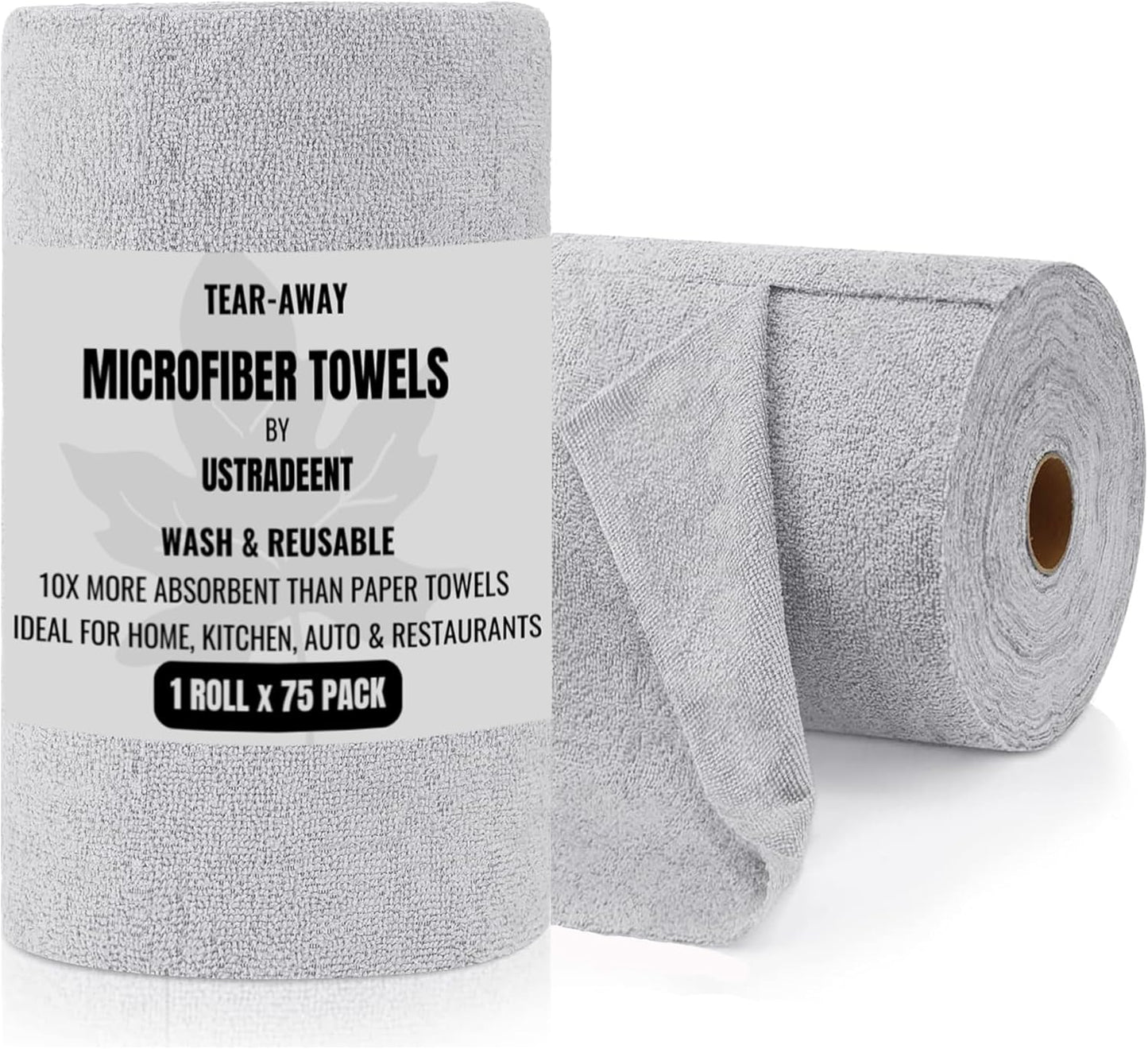 75 Pack Reusable Microfiber Cleaning Cloths - Multi-Use Towels for Cars & Home