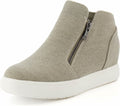 CUSHIONAIRE Women's Hart Hidden Wedge Sneaker - Comfortable