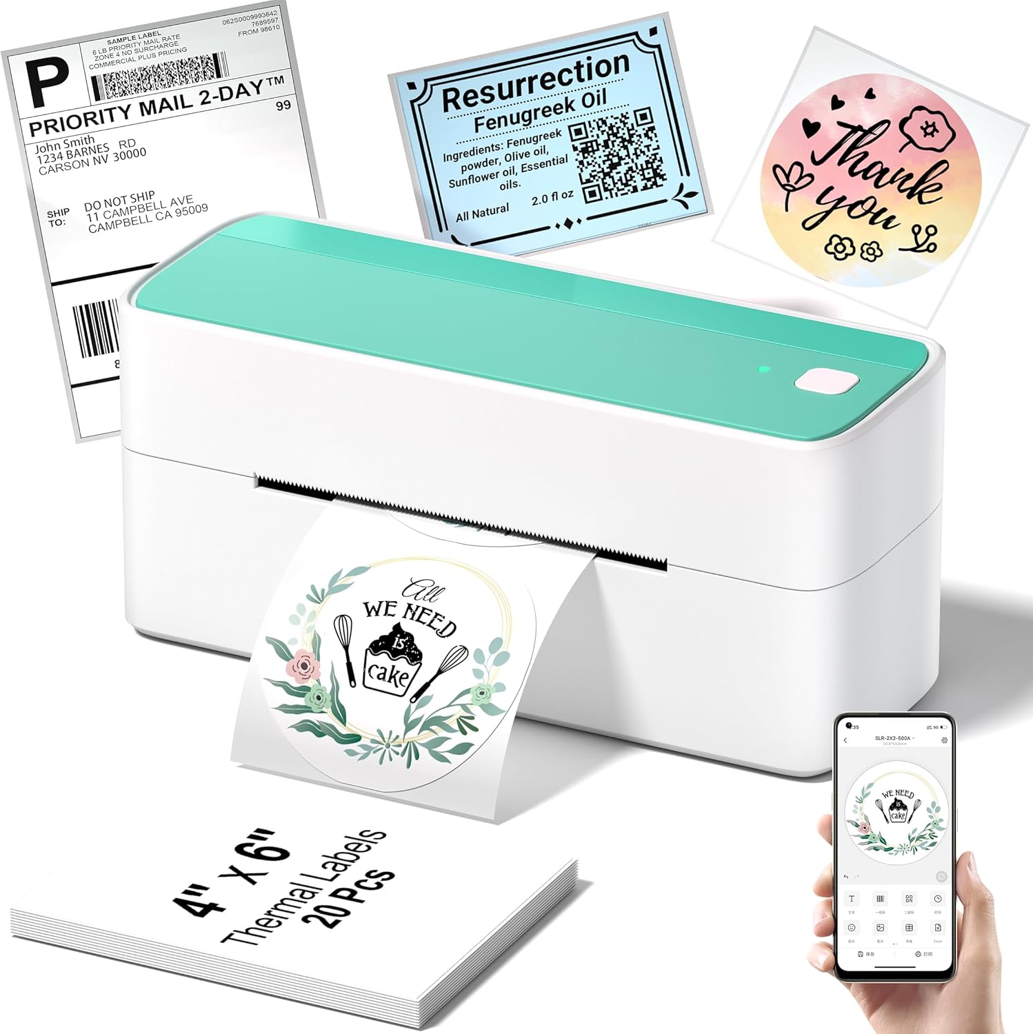 Phomemo Bluetooth Thermal Shipping Label Printer for Easy Use