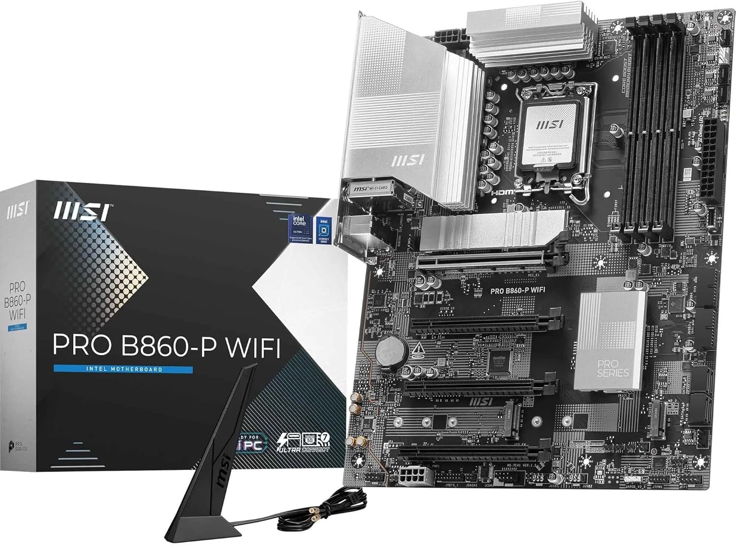 MSI PRO B860-P WiFi Motherboard for Intel Core Ultra Processors