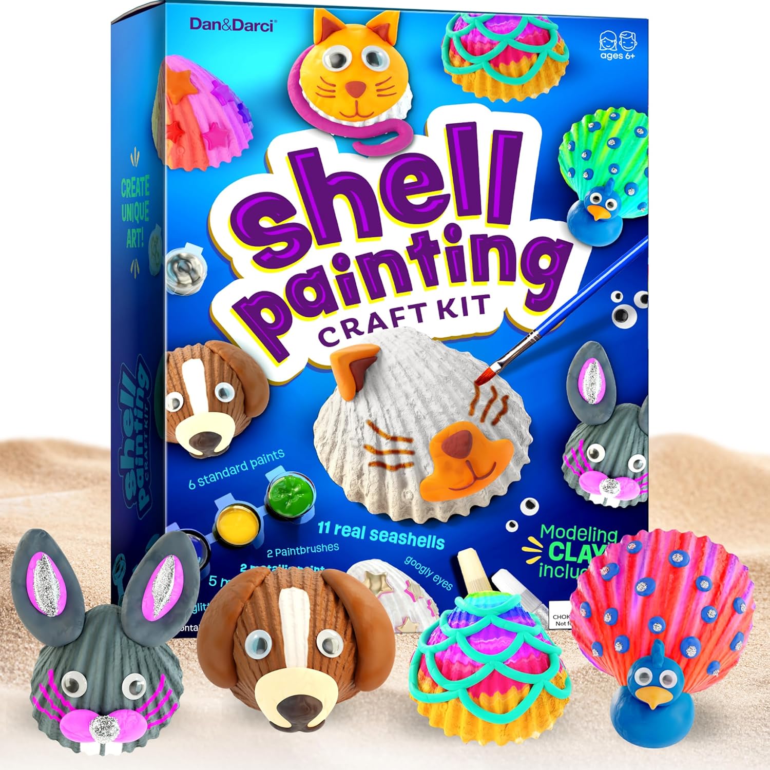 Creative Sea Shell Painting Kit for Kids 6-12
