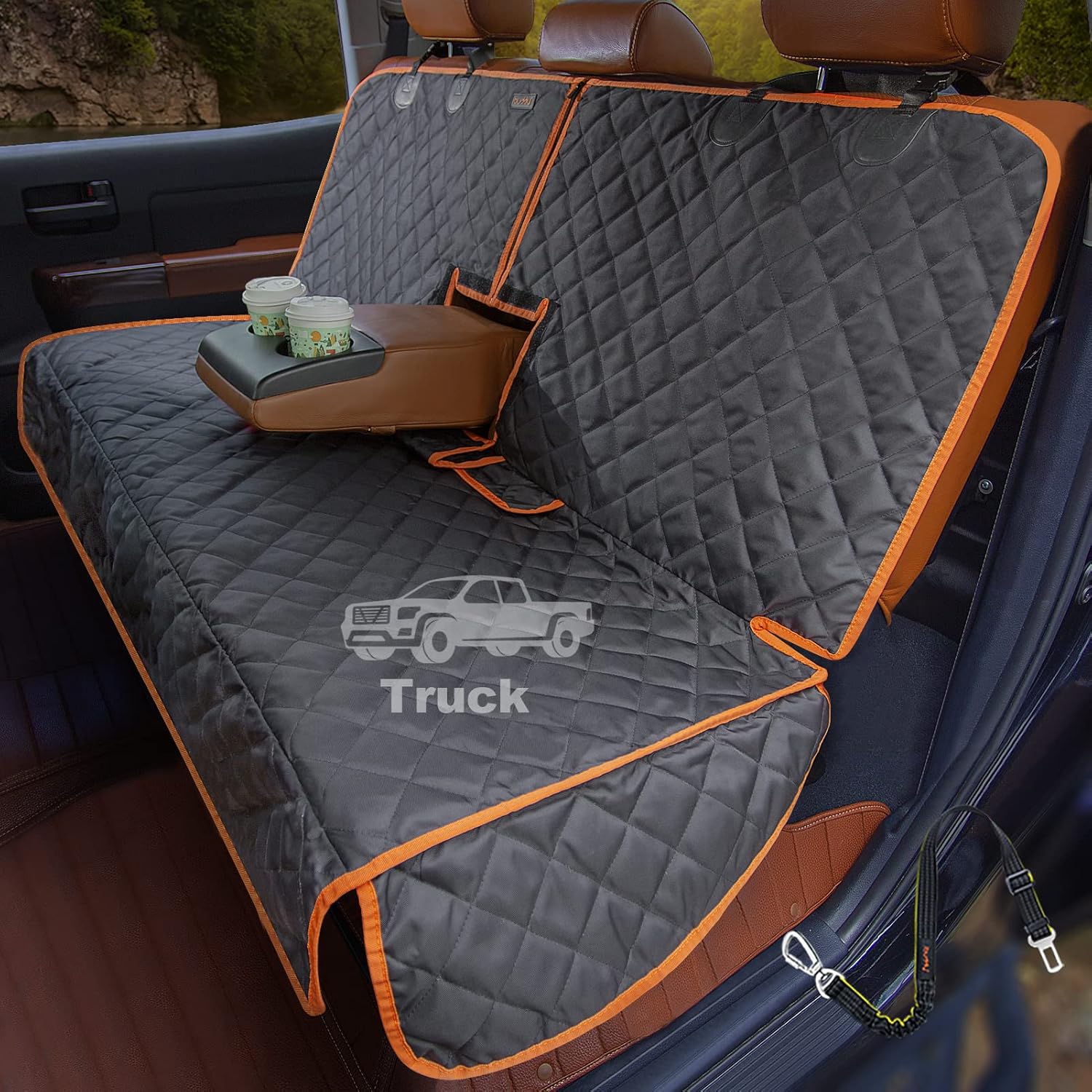 iBuddy Truck Seat Cover for Dogs Waterproof Heavy Duty Protector