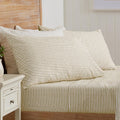 Great Bay Home 4-Piece King Size Stripe Microfiber Sheet Set