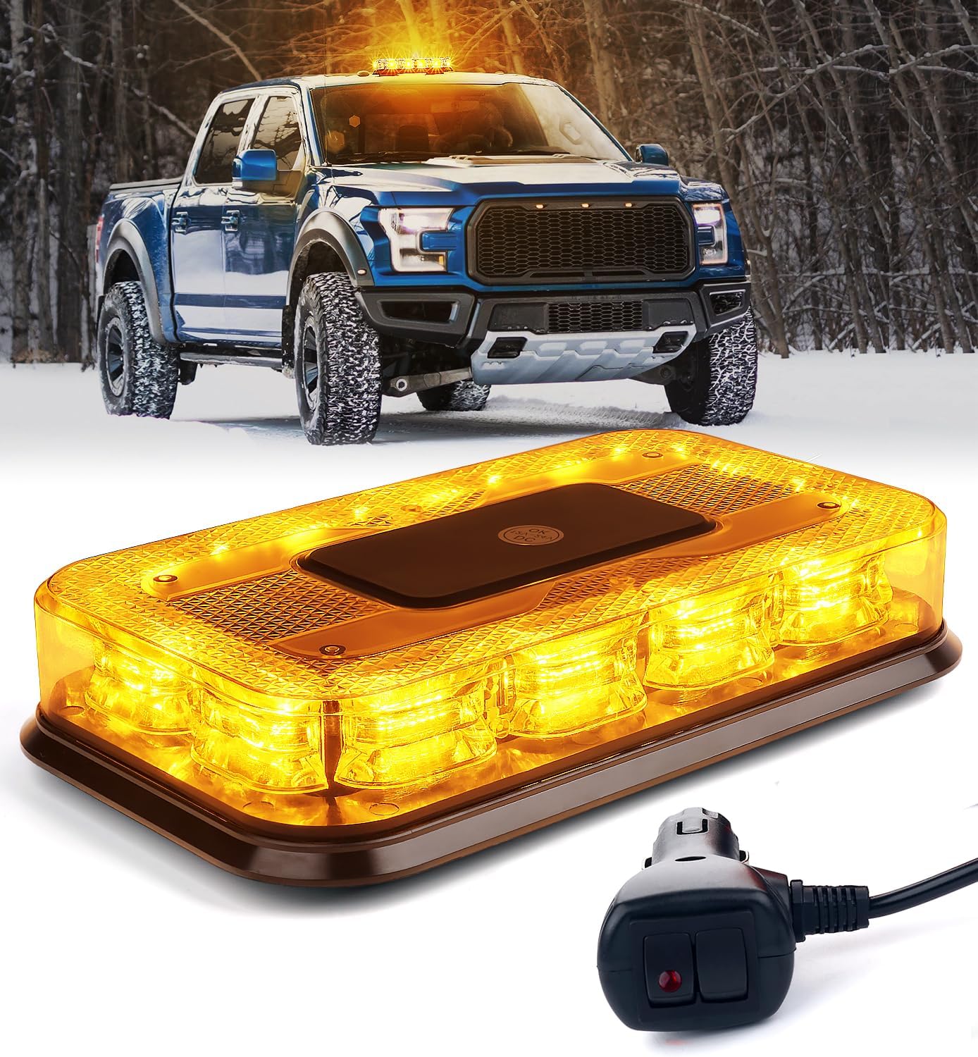 LUMENIX 12in Rooftop Strobe Beacon Light for Emergency Vehicles