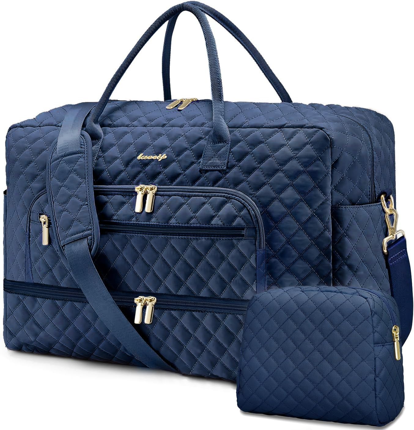 Travel Duffle Bag Weekender for Women with Shoe Compartment