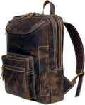 Vintage Leather Backpack For Men by VC VINTAGE COUTURE