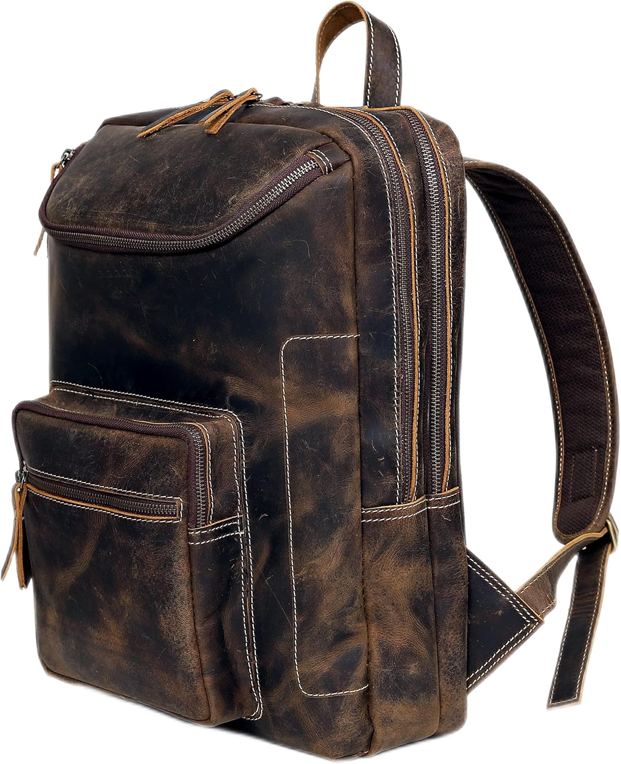Vintage Leather Backpack For Men by VC VINTAGE COUTURE