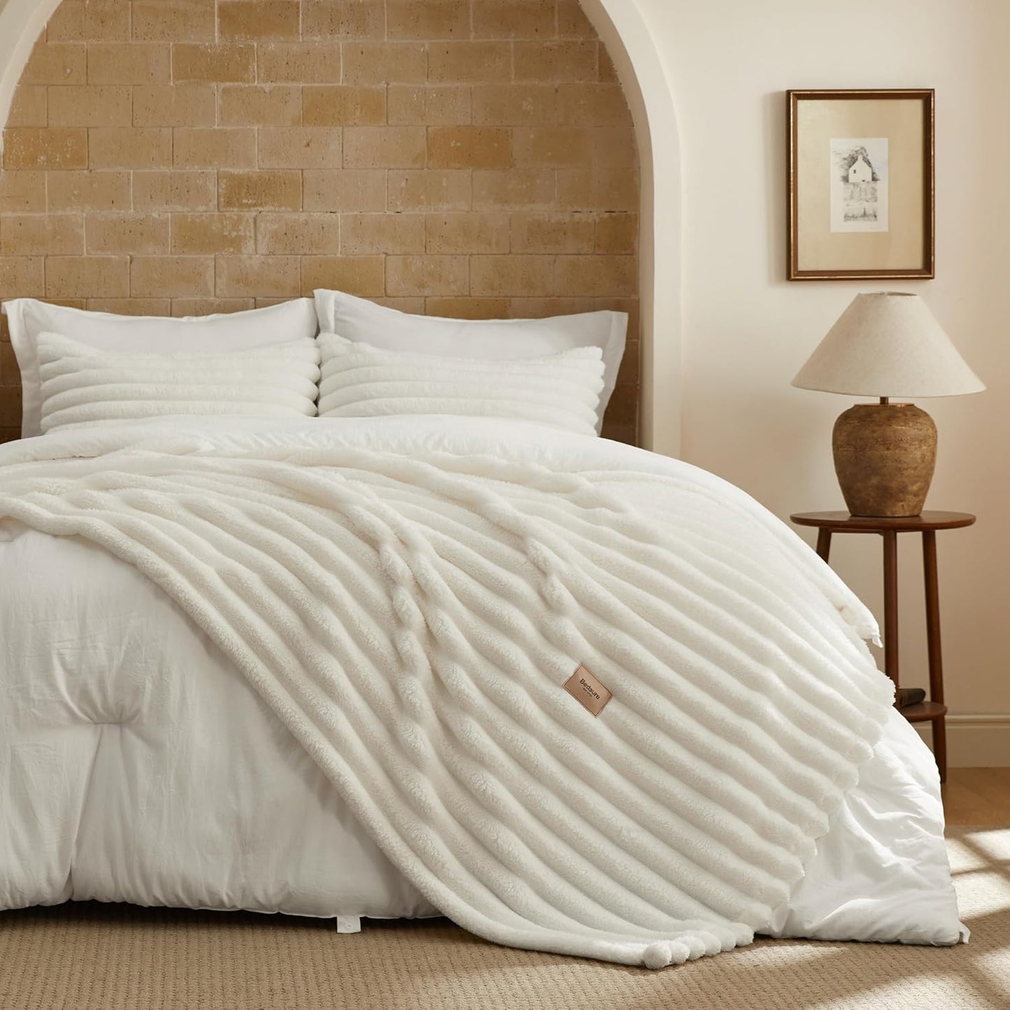 Bedsure Gentlesoft 2-in-1 King Size Comforter Set for All Seasons