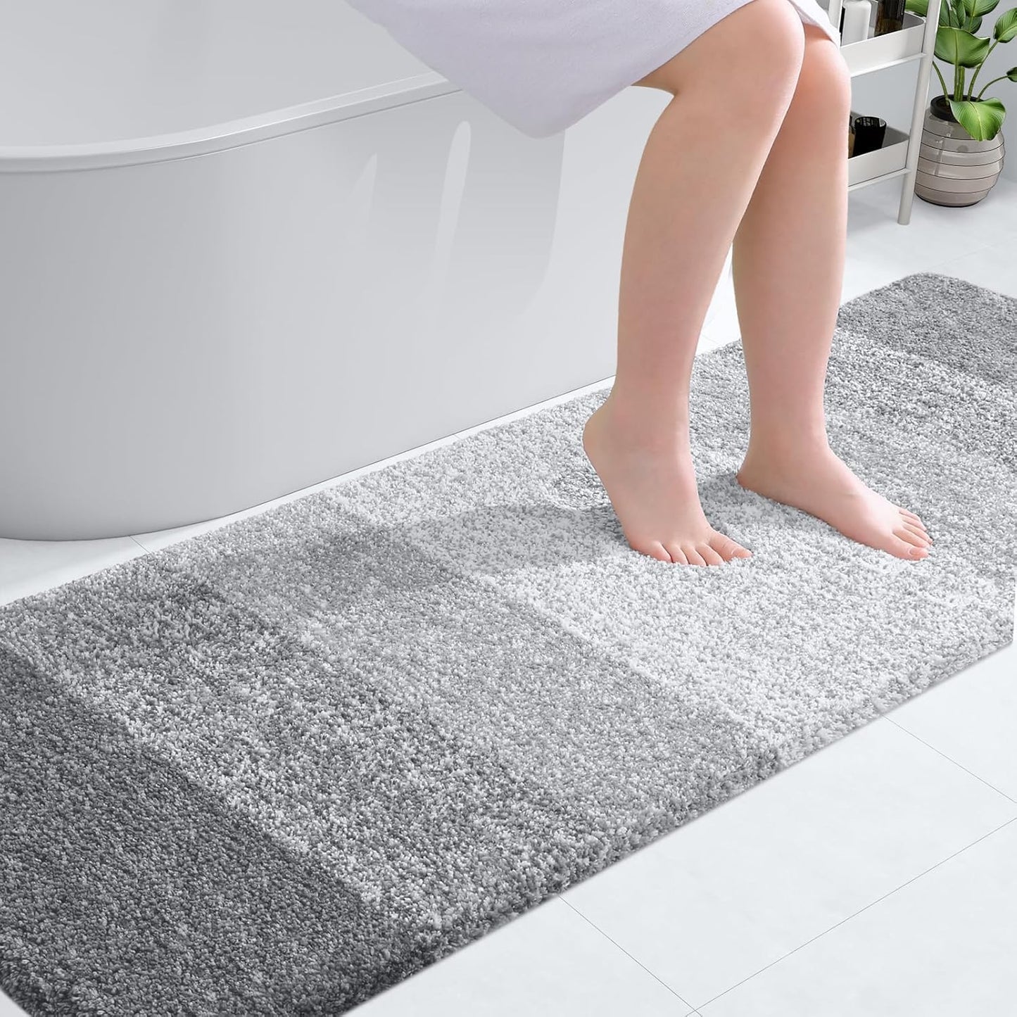 OLANLY Bathroom Runner Rugs 70x24 for Luxurious Comfort